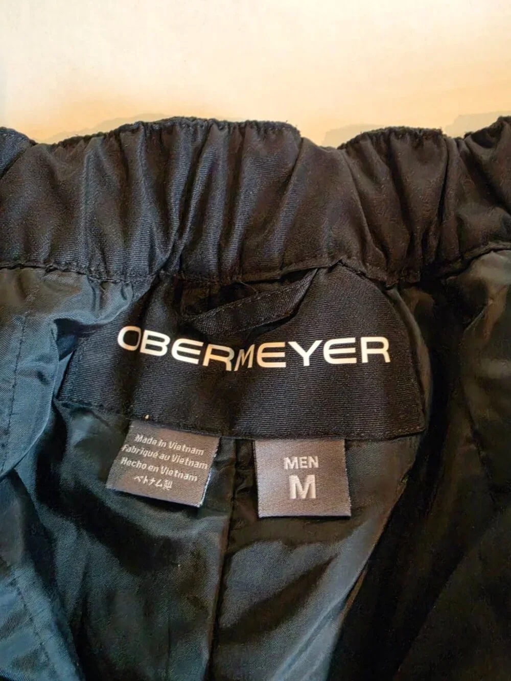 Obermeyer Men’s  Keystone Black Waterproof Snowboarding Pants Size Medium NWOT